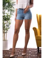 Pantaloni sexy Dama scurti Blugi Model Nou - imagine 4