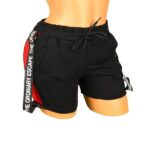 Pantaloni scurti negru cu rosu The Ordinary Escape pentru dama