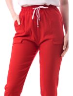 Pantaloni Dama lungi Rosii Model Nou cod59629 - imagine 2