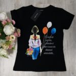 Tricou Sport dama din Bumbac cu Imprimeu cod8901