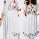 Rochie Traditionala alba - Clarisa
