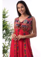 Rochie Dama Jemmysa Rosu - imagine 2