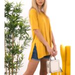 Tricou Dama Mendy Mustar cod60448