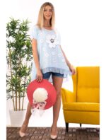 Bluza Dama Myrna Bleu cod60418 - imagine 3