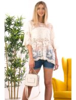 Bluza Dama Bumbac CreamLarra Alb cod60443