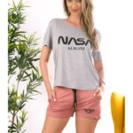 Compleu Dama NASA Gri si Roz Fanat cod60381