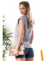 Tricou Dama Bumbac ImQueen Gri cod60167 - imagine 2