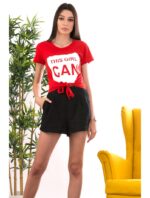 Tricou Dama ThisGirlCan Rosu cod60577
