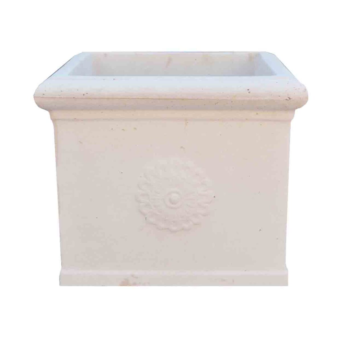 Ghiveci gri Vaza pentru Flori patrat de Gradina sau Terasa din beton COD47 - imagine 2