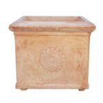 Jardiniera crem Ghiveci pentru Flori patrat de Gradina sau Terasa din ciment COD46 - imagine 3