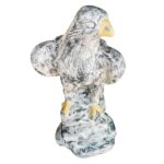 Statueta Vultur Alb-Negru dreapta pentru Gradina sau Terasa COD65