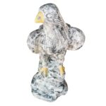 Statueta Vultur Alb-Negru stanga pentru Gradina sau Terasa COD64