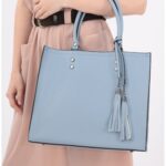 Geanta bleu office cu canafi