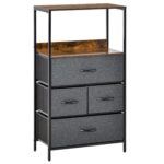 comoda cu 4 sertare pliabile, 58x29x103cm