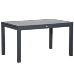 Masa de Gradina Extensibila pentru 8-10 Persoane cu Structura din Aluminiu, 135-270x90x75cm, Gri