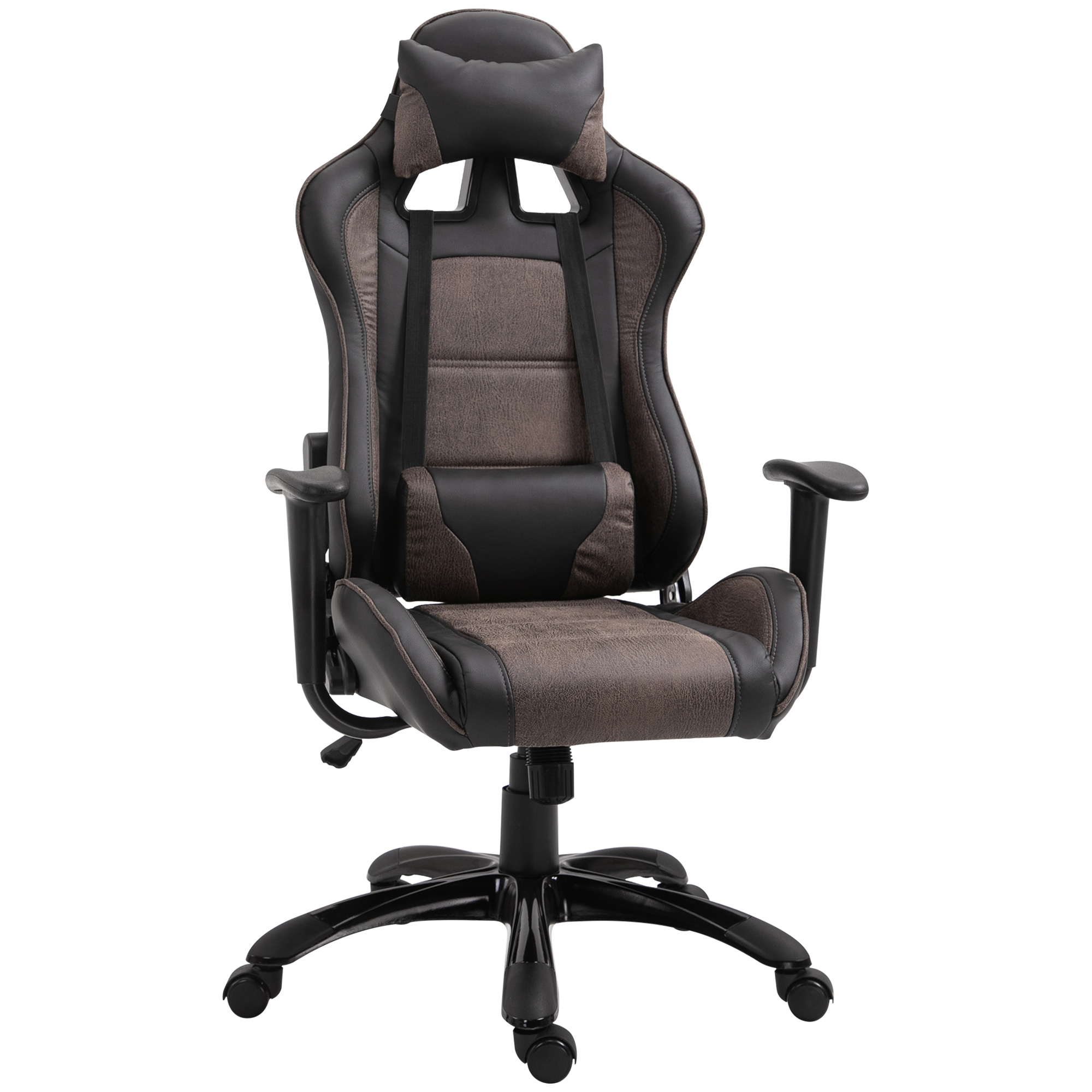 7ml98a1838923e482 Vinsetto scaun ergonomic de birou,64.5x54x120.5-130cm, maro - imagine 1