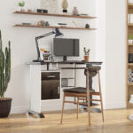 Birou pentru PC cu Sertare in Lemn, 100x52x75cm, Maro