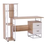 Masa pentru Computator Birou cu Raft 133 x 55 x 123cm