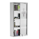HomCom, dulap medicamente cu 4 rafturi, 30x12x60cm