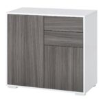 Dulap Multiuz 2 Sertare si 2 Compartimente cu usa, Deschidere prin apasare, Mobilier pentru Sufragerie, Bucatarie, Birou