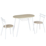 Set de masa cu scaune, Set mobilier pentru bucatarie, masa din MDF, masa de bucatarie