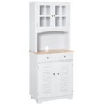 dulap de bucatarie, din lemn, 68x39,5x170 cm, alb