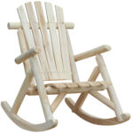 Scaun Balansoar de Gradina stil Adirondack din Lemn 66x96x98cm
