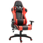 Vinsetto Fotoliu pentru Gaming in Piele Sintetica Premium Ergonomica Spatar Inalt Negru si Rosu