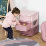 Comoda pentru depozitare Organizare Baie Polipropilena, 37x37x56.5, Multicolor Ros