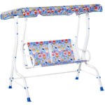 Outsunny, balansoar pentru copii, 110x70x110 cm, multicolor