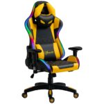 Vinsetto scaun gaming, ergonomic, piele ecologica, multicolor