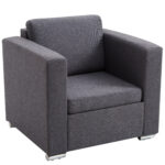 Fotoliu modern, fotoliu de design gri, mobilier pentru living