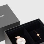 CEASURI F & B CEASURI FEMEI Emporio Armani ceas si bratara culoarea auriu