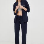 Emporio Armani Underwear trening de lounge culoarea albastru marin