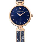 CEASURI F & B CEASURI FEMEI Swarovski Ceas femei, culoarea albastru marin