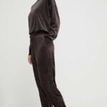 Dkny trening de lounge femei, culoarea maro