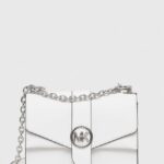 MICHAEL Michael Kors poseta de piele culoarea alb