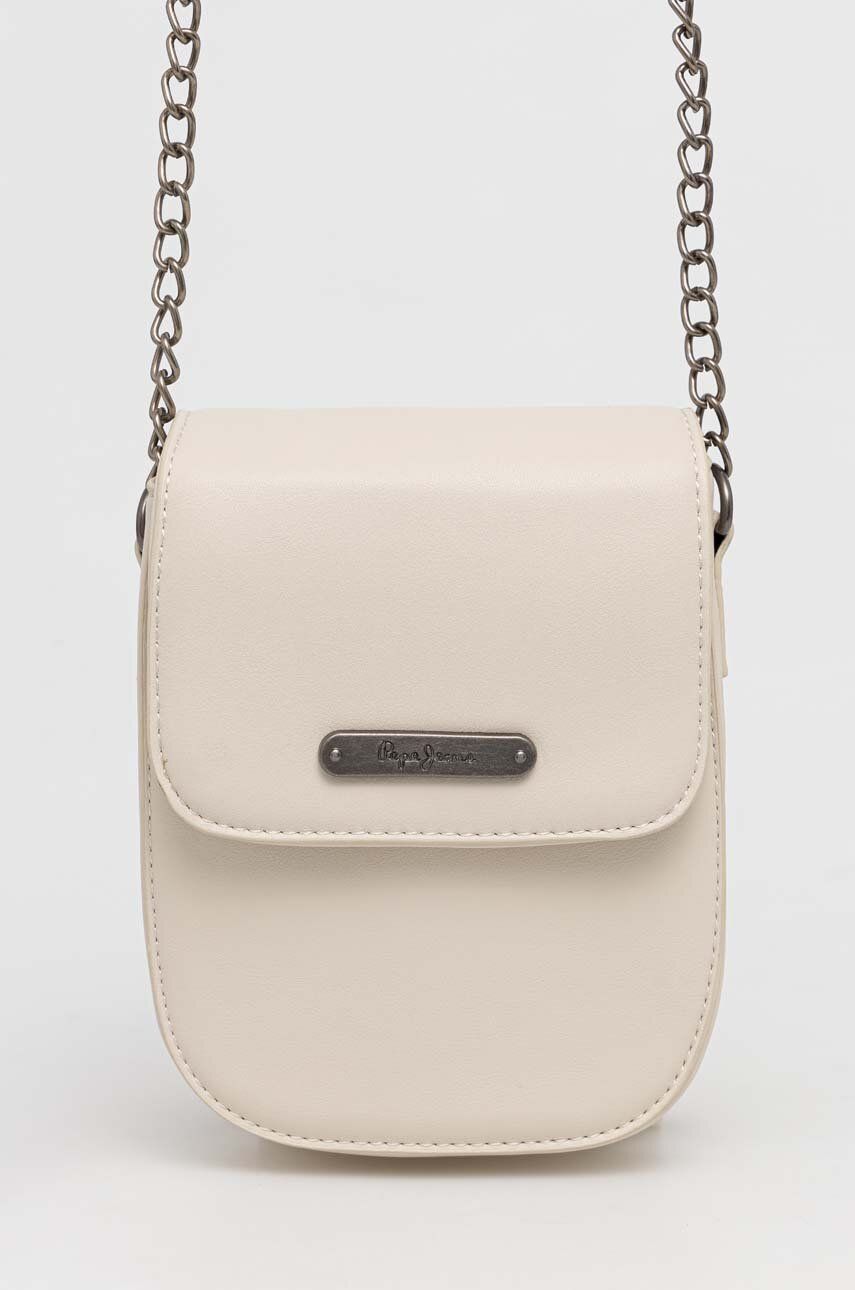 SS23-AKU08F-80X_F1 Pepe Jeans poseta culoarea bej - imagine 1