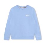 BOSS bluza copii neted