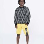 Karl Lagerfeld bluza copii culoarea negru, modelator