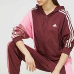adidas trening femei, culoarea bordo