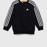 adidas bluza copii LK 3S FL culoarea negru, cu imprimeu