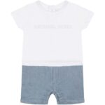 Michael Kors set de bumbac pentru bebelusi culoarea alb
