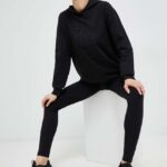 EA7 Emporio Armani compleu femei, culoarea negru
