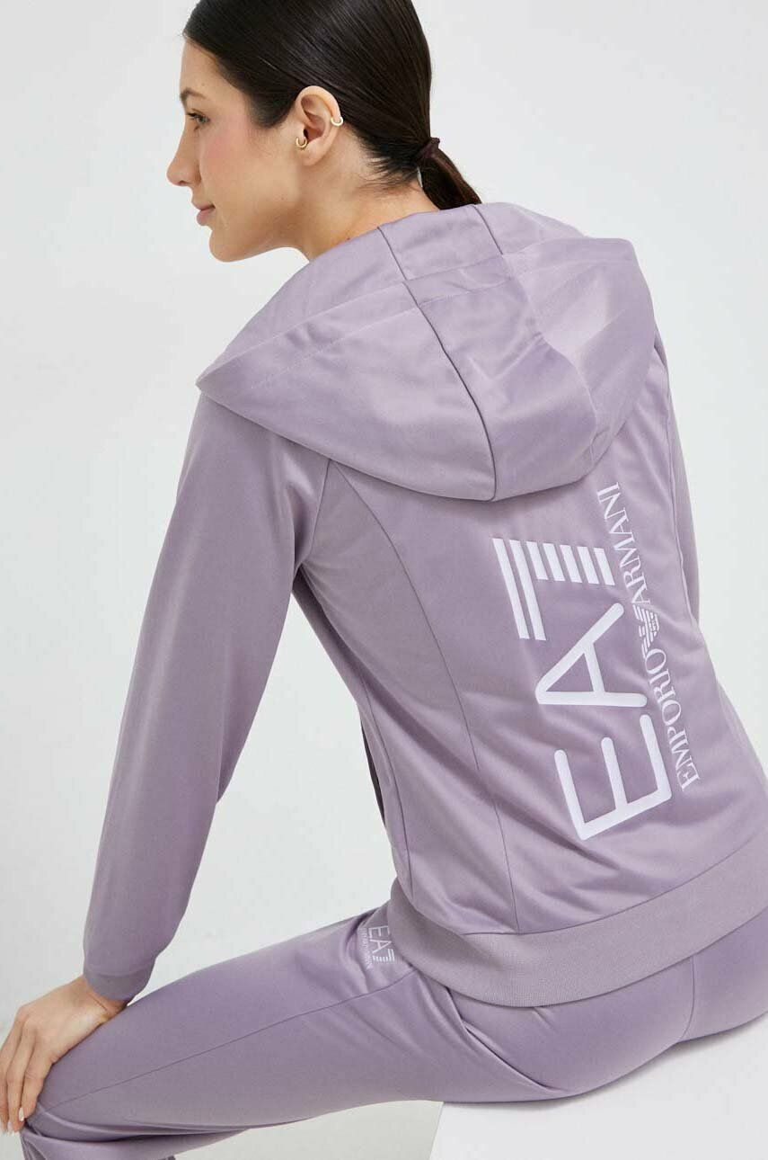 SS23-DKD00K-44X_F1 EA7 Emporio Armani trening femei, culoarea violet - imagine 1