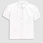 Coccodrillo hanorac de bumbac pentru copii culoarea alb