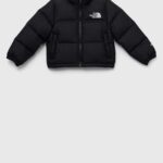 The North Face geaca de puf pentru copii culoarea negru