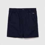 Birba&Trybeyond pantaloni scurti din bumbac pentru copii culoarea albastru marin, talie reglabila