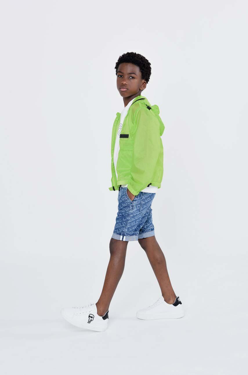SS23-SZB09T-95X_F0 Karl Lagerfeld pantaloni scurti din denim pentru copii - imagine 1