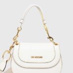 Love Moschino poseta culoarea alb